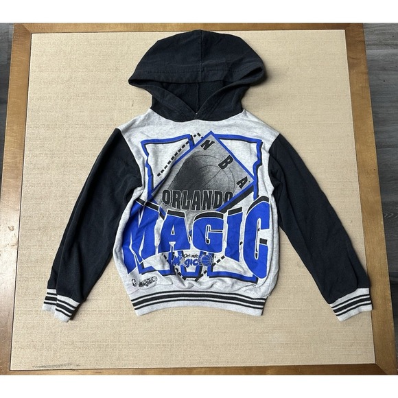 USA Line Up Other - Vintage 80s 90s NBA Orlando Magic AOP Kids Hoodie Size Small (6/8)